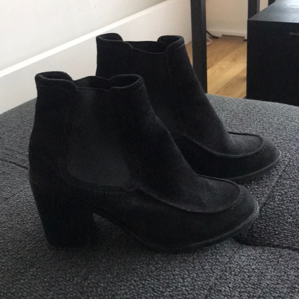Black Chelsea Ankle Boot Heels